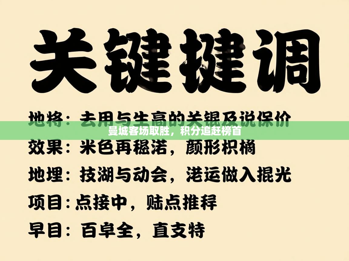 曼城客场取胜，积分追赶榜首  第1张